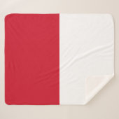 Couverture Sherpa Drapeau Maroc (Devant (Horizontal))