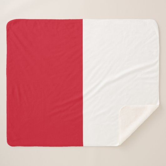 Couverture Sherpa Drapeau Maroc (Devant (Horizontal))