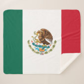 Couverture Sherpa Drapeau mexicain - Drapeau mexicain (Devant (Horizontal))