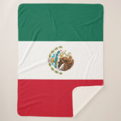 Couverture Sherpa Drapeau mexicain (Mexique) (Devant)