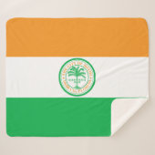 Couverture Sherpa Drapeau Miami (Floride) (Devant (Horizontal))