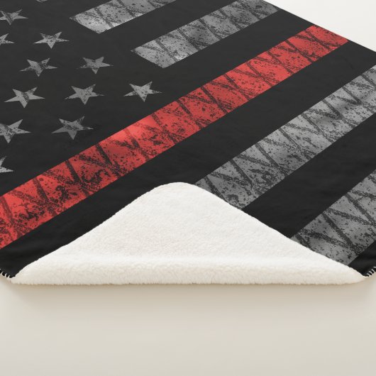 Couverture Sherpa Drapeau minuscule de pompier Red Line (3/4)