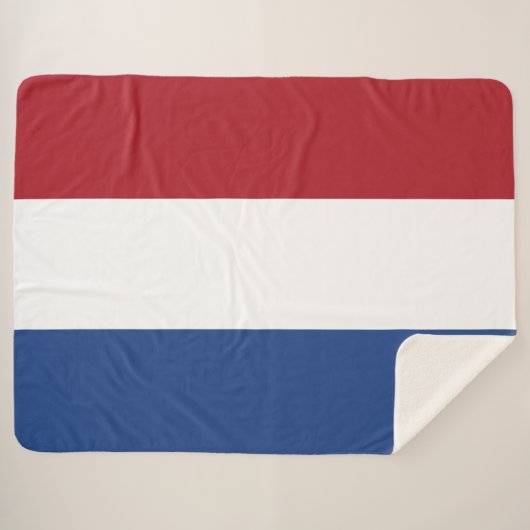 Couverture Sherpa Drapeau néerlandais (Devant (Horizontal))