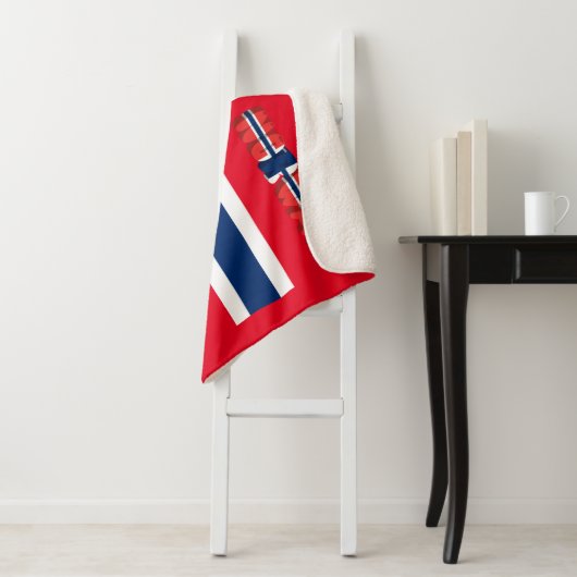 Couverture Sherpa Drapeau norvégien (En situation)