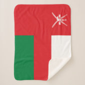Couverture Sherpa Drapeau Oman (Devant)