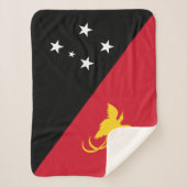 Couverture Sherpa Drapeau Papouasie-Nouvelle-Guinée (Devant)