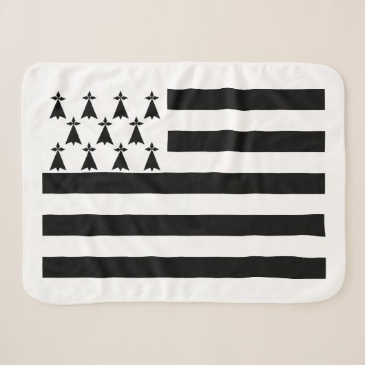 Couverture Sherpa Drapeau patriotique de Bretagne (Devant (Horizontal))
