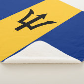 Couverture Sherpa Drapeau patriotique de la Barbade (3/4)
