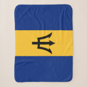 Couverture Sherpa Drapeau patriotique de la Barbade (Devant)