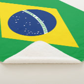 Couverture Sherpa Drapeau patriotique du Brésil (3/4)