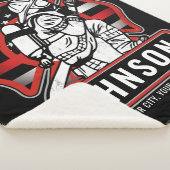 Couverture Sherpa Drapeau patriotique personnalisé de pompier (3/4)