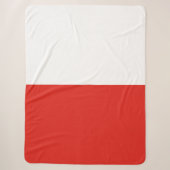 Couverture Sherpa Drapeau polonais (Devant)