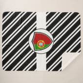 Couverture Sherpa Drapeau portugais (Devant (Horizontal))