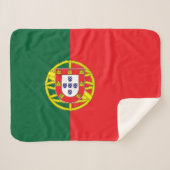 Couverture Sherpa Drapeau Portugal (Devant (Horizontal))