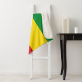 Couverture Sherpa Drapeau rastafarien Rasta Ethiopie (En situation)
