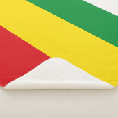 Couverture Sherpa Drapeau rastafarien Rasta Ethiopie (3/4)
