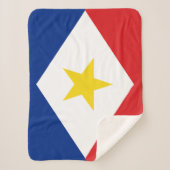 Couverture Sherpa Drapeau Saba (Devant)