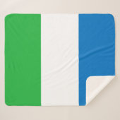 Couverture Sherpa Drapeau Sierra Leone (Devant (Horizontal))