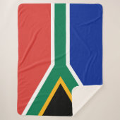 Couverture Sherpa drapeau sud-africain (Devant)