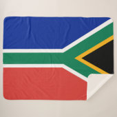 Couverture Sherpa drapeau sud-africain (Devant (Horizontal))
