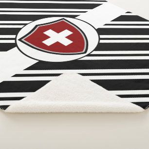 Couverture Sherpa Drapeau suisse Sherpa Blanket