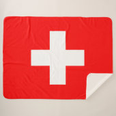 Couverture Sherpa Drapeau suisse (Suisse) (Devant (Horizontal))