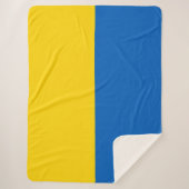 Couverture Sherpa Drapeau ukrainien (Ukraine) (Devant)