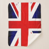 Couverture Sherpa Drapeau Union Jack britannique (Devant)