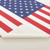 Couverture Sherpa Drapeau USA Imprimer Patriotique Sherpa Blanket (3/4)