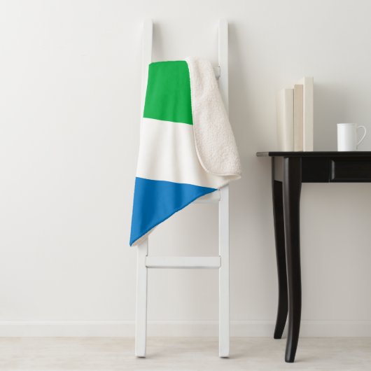 Couverture Sherpa Drapeau végétal international (En situation)