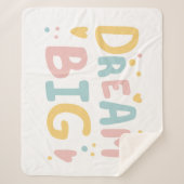 Couverture Sherpa Dream Big Pastel Hearts (Devant)