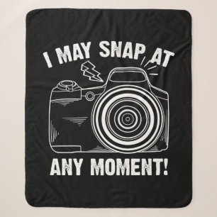 Couverture Sherpa Drôle de cadeau pour les femmes photographes Cool