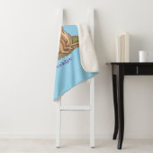 Couverture Sherpa Drôle dessin de la famille meerkat (En situation)