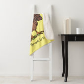 Couverture Sherpa Drôle dinde marron de la ferme avec des mouches de (En situation)