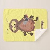 Couverture Sherpa Drôle drôle de personnage de dessin animé de cafar (Devant (Horizontal))