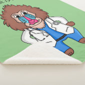 Couverture Sherpa Drôle manuel dessin d'un médecin (3/4)
