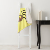 Couverture Sherpa Drôle mignon dessin animé d'araignée moelleuse (En situation)