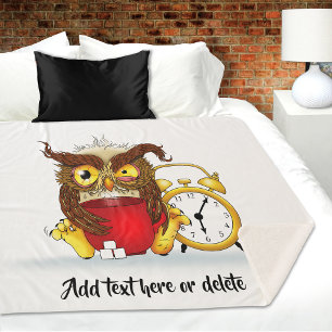 Couverture Sherpa Drôle Morning Cranky Owl