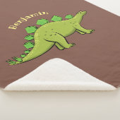 Couverture Sherpa Drôle stegosaurus dinosaure dessin animé (3/4)