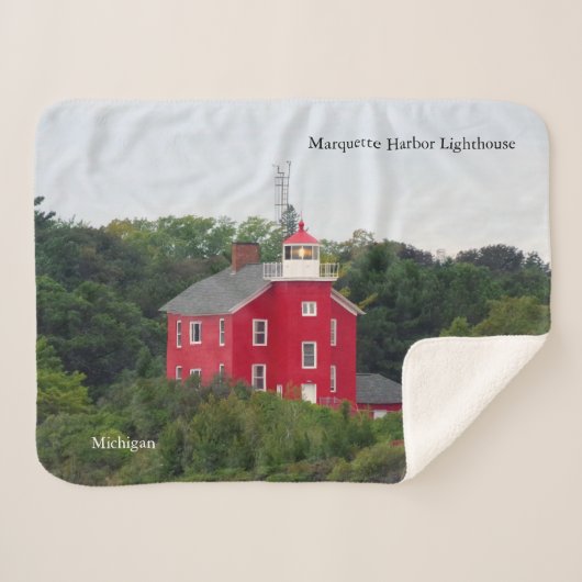 Couverture sherpa du phare de Marquette Harbor (Devant (Horizontal))
