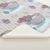 Couverture Sherpa Duck Balloons Nursery Theme Baby Cloth (3/4)