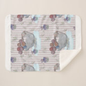 Couverture Sherpa Duck Balloons Nursery Theme Baby Cloth (Devant (Horizontal))