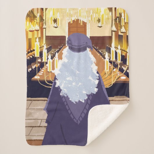 Couverture Sherpa Dumbledore Parlant dans la grande salle Hogwarts (Devant)