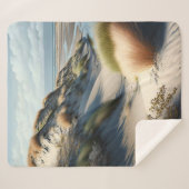 Couverture Sherpa Dunes d'or (Devant (Horizontal))