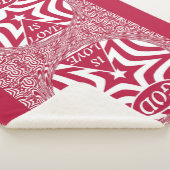 Couverture Sherpa Dynamique Dieu's Love Star Red Swirl Foi cosy Comf (3/4)