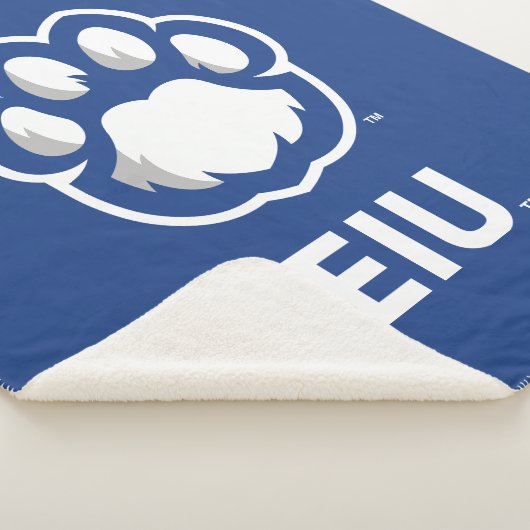 Couverture Sherpa Eastern Illinois Panthers Empreinte de patte & EIU (3/4)