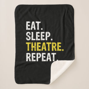 Couverture Sherpa Eat Sleep