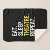 Couverture Sherpa Eat Sleep (Devant (Horizontal))