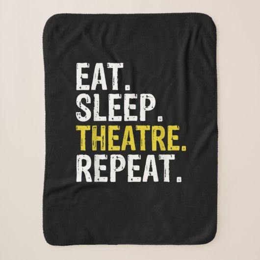 Couverture Sherpa Eat Sleep (Devant)