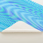 Couverture Sherpa Eau Abstraite moderne Eté Psychedélique Trippy (3/4)